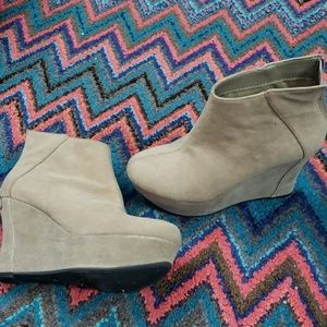 Wedge booties
